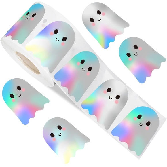 Office | New 5 Ghosts Holographic Silver 15 Inch Stickers | Poshmark